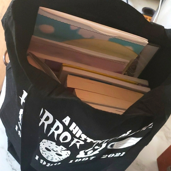 Quality Black Tote with Vinyl Design - Picture 3 of 4